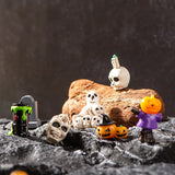 2307BA Figurines Miniatures Pumpkin Skeleton Mummy Skull Micro Landscape Ornaments For Halloween Decoration Hoom Desk Accessories