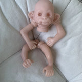 8Inch Reborn Doll Kit Cute Anna Monkey Banana Unfinished Doll Blank Parts Bebe Reborn Kit