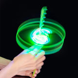 2407TA LED Luminous Bamboo Dragonfly Flying Saucers with Light Outdoor Night Shooting Helicopters Flying Toys Kids Birthday Party Props