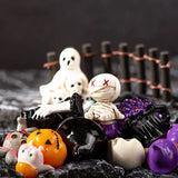 2307BA Figurines Miniatures Pumpkin Skeleton Mummy Skull Micro Landscape Ornaments For Halloween Decoration Hoom Desk Accessories