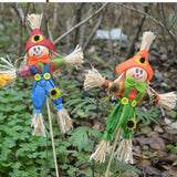 Halloween Scarecrow Decoration 40CM Fall Harvest Scarecrow Thanksgiving Standing Scarecrow Decor for Garden Yard Decor