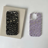 Luxury Leopard Print Hard Armor Phone Case for iPhone