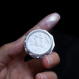 Aurora Pearl White Nails Glitter Dust Chrome Moonlight White Rubbing on Powder Shell Mirror Pigment Nail Art Supplies Decoration