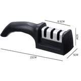 Handheld Multi-function 3 Stages Knife Sharpener With Non-slip Base