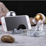 1109BA Office Desk Decoration Nordic Style Astronauts Mobile Phone Stand Holder Ornaments Resin Spaceman Bracket Toys Gift