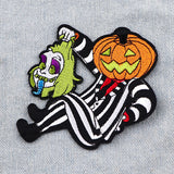 1009BA Halloween Pumpkin Patches For Clothing Horror Embroiedered Patches On Clothes Iron On Patch For Backpack/Jecket Sticker Badge