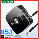 Bluetooth RCA Receiver 5.1 aptX HD 3.5mm Jack Aux Wireless Adapter Music