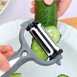 1007GG 3 in 1 Kitchen Gadget Accessories Potato Peeler Multifunctional 360 Degree Rotary Vegetable Peeler Cutter Melon Planer Grater