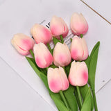 1607BA Tulip Flower Artificial Tulip Bouquet 3/5pcs PE Foam Fake Flower Wedding Decoration Home Garden Bouquet Decoration Gift