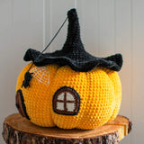 1707BA Knitted Fabric Halloween Decorations, Big Pumpkin, Halloween Party Scene Layout Props, Thanksgiving Supplies, New