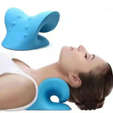 Neck Massage Pillow Neck Shoulder Cervical Chiropractic Traction Device Massage Pillow for Pain Relief Body Neck Massager