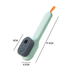 1pcs Shoes Brush Automatic Liquid Discharge Multifunction Press Out Shoes Cleaner Soft Bristles Clothes Brushes Cleaning Tool