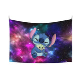 1607BA Disney Stitch Cute Cartoon Tapestry Wall Art Tapestry Wall Hanging Home Decoration Bedroom Living Room Dormitory Background Gift