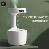 800ML Anti-gravity USB Air Humidifier Ultrasonic Levitating Water Drops Cool Mist Maker LED Smart Display