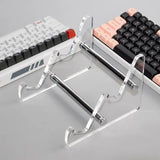 3 Tiers Display Keyboard Holder Transparent Acrylic Stand For Mechanical Keyboard Rack Display Rack Storage