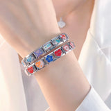 Romantic Heart Star Italian Charm Bracelet