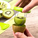 1007GG Kiwi Cutter Peeler Slicer Kitchen Detachable Creative Gadgets Stainless Steel Lemon Peeling Tools Fruits Salad Maker Accessories