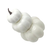 0709BA Countrysides Artificial Pumpkin Decorations White/Yellow Halloween Pumpkin Ornament House Office Desk Decorations Dropship