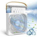 LED Night Light Water Mist Fun 3 In 1 Air Cooler Humidifie For Home