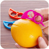 1007GG 6pcs Creative Orange Peeler Lemon Slicer Fruit Stripper Easy Opener Citrus Knife Kitchen Gadget Gadget (Random Color)