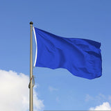 Premium Quality 3 x 5-Foot Solid Blue Blank Flag - Customizable Banner