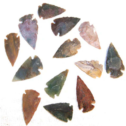 Stone Arrowheads In Bulk - Assorted