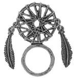 Pewter Dreamcatcher Sunglass Holder Pin - Stylish & Functional Accessory