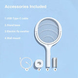 5 In 1 Fast Charging Electric Mosquito Racket