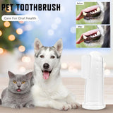 2307GP 2/1pcs Super Soft Pet Finger Toothbrush Cat Dog Silica gel Brush Bad Breath Tartar Teeth Care Tool Dog Cat Cleaning Pet Supplies