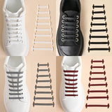 16pcs/lot Silicone  No Tie Shoelaces