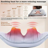 Massage Shawl Electric Neck And Back Massager Machine Wireless Shoulder Kneading Cervical Muscle Relaxing 45°C Hot Compress Hea