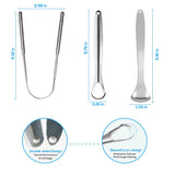 Premium 1pcs/3pcs Metal Tongue Scraper Cleaner for Adults & Kids