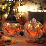 0207ba Halloween LED Pumpkin Lantern, LED Light Lamp Lantern Home Props Bar, Halloween Decor LED Lantern Scene Layout Home Decoration