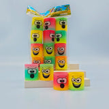 2407TA 12Pcs Neon Rainbow Plastic Smile Magic Spring Toys for Children Birthday Party Favors Piñata Fillers Carnival Prizes Goodie Bag