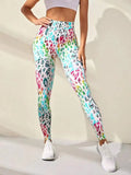 New 3D Print Tie Dye Sports Pants Women Seamless Leggings