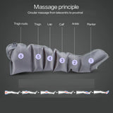 6-Cavity Air Wave Leg Massager Knee Massage Machine Air Pressure Automatic Cycle Improve Lymphatic Drainage Blood Circulation