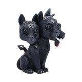 2307BA New Cute Animal 3 Heads Dog Statue Decorative Figurines Resin Crafts Halloween Ornament Desk Decoration Home Decor Accessories