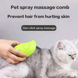 2307GP 3 in 1 Dog Steamer Brush Electric Spray Cat Hair Brush Comb Massage Pet Grooming Remove Tangles and Loose Hair Supplies Steamy