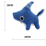 1009TA 28*18CM Shark Dog Stuffed Animals Shark Dog Plush Toy Blue Sawtooth Ocean Animals Plushies for Baby Boys Girls Kid Birthday Gift