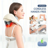 Electrical Shiatsu Back Neck Shoulder Body Massager Heated 6D Kneading Car/Home Massage Shawl Best Gift