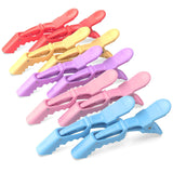 6/8pcs/Lot Hairdressing Alligator Clip Hair Salon Perm Hair Dye Plastic Hairpin Wig Clip Haircut Partition Styling Clip Supplies