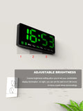 Large colorful LED digital Alarm Clock with DateTemperature