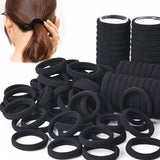 Black Hair Elastic Bands Hair Ties for Women