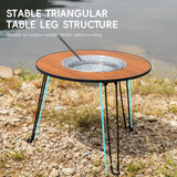 Folding Portable Barbecue Round Table Stove