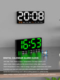 Large colorful LED digital Alarm Clock with DateTemperature