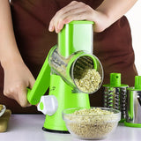 1007GG Multifunctional Vegetable Cutter Round Slicer Kitchen Roller Gadgets Tool Chopper Potato Carrot Cheese Shredder Food Processor