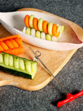 1007GG 2pcs Carving Knife Kitchen Plate Vegetable Cutter Spiral Slicer Fruit Accessories Tools Gadgets Useful Small Things for Home