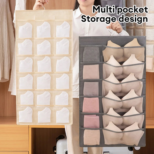 Double-sided Hanging Bag Folding Clothing Storage