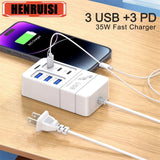 35W Multi-port USB Power Strip Charger