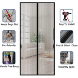 New No Punching Magnetic Screen Door Curtain